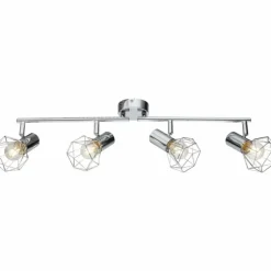 Plafonnier Globo XARA Chrome, 4 lumières