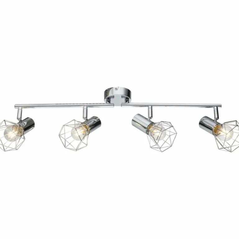 Plafonnier Globo XARA Chrome, 4 lumières
