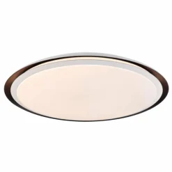 Plafonnier Globo XAVER LED Noir, Blanc, 2 lumières, Télécommandes, Changeur de couleurs