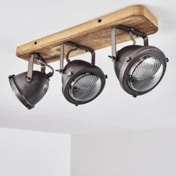 Plafonnier Glostrup Brun, Acier inoxydable, 3 lumières