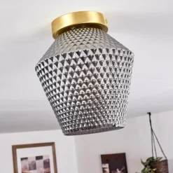 Plafonnier Gombua Laiton, 1 lumière