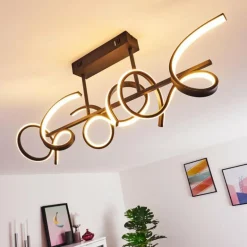 Plafonnier Gora LED Noir, 3 lumières