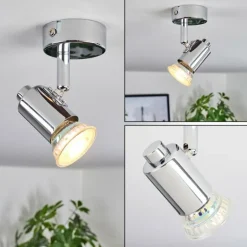 Plafonnier Grafberg Chrome, 1 lumière