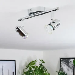 Plafonnier Grafberg Chrome, 2 lumières