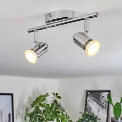 Plafonnier Grafberg Chrome, 2 lumières