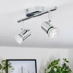 Plafonnier Grafberg Chrome, 2 lumières
