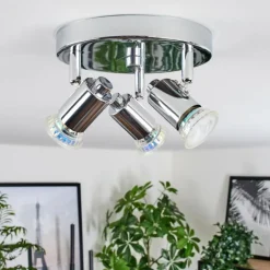 Plafonnier Grafberg Chrome, 3 lumières