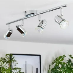 Plafonnier Grafberg Chrome, 4 lumières