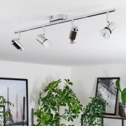 Plafonnier Grafberg Chrome, 4 lumières