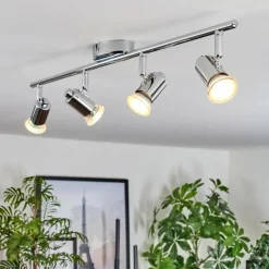 Plafonnier Grafberg Chrome, 4 lumières