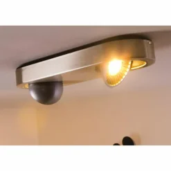 Plafonnier Granada LED Nickel mat, 2 lumières