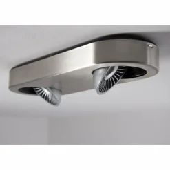 Plafonnier Granada LED Nickel mat, 2 lumières