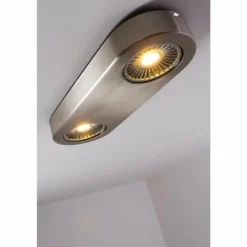 Plafonnier Granada LED Nickel mat, 2 lumières