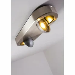 Plafonnier Granada LED Nickel mat, 2 lumières
