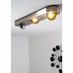 Plafonnier Granada LED Nickel mat, 3 lumières