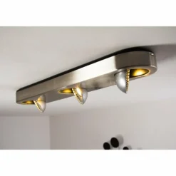 Plafonnier Granada LED Nickel mat, 3 lumières