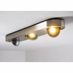 Plafonnier Granada LED Nickel mat, 3 lumières