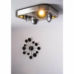 Plafonnier Granada LED Nickel mat, 4 lumières