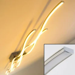 Plafonnier Grant LED Acier inoxydable, 3 lumières