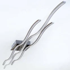 Plafonnier Grant LED Acier inoxydable, 3 lumières