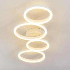 Plafonnier Grasse LED Blanc, 1 lumière