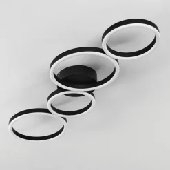 Plafonnier Grasse LED Noir, 1 lumière