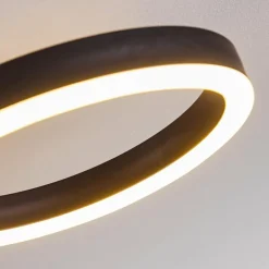 Plafonnier Grasse LED Noir, 1 lumière