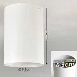 Plafonnier Grenada Blanc, 1 lumière