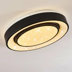 Plafonnier Grimacco LED Noir, 1 lumière, Changeur de couleurs