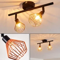 Plafonnier Grönhöj Noir, 2 lumières