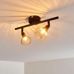 Plafonnier Grönhöj Noir, 2 lumières