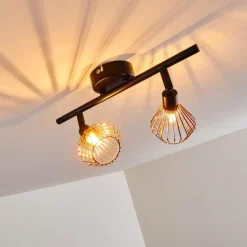 Plafonnier Grönhöj Noir, 2 lumières