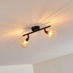 Plafonnier Grönhöj Noir, 2 lumières