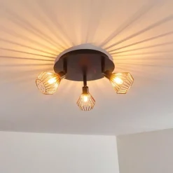 Plafonnier Grönhöj Noir, 3 lumières