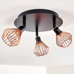 Plafonnier Grönhöj Noir, 3 lumières