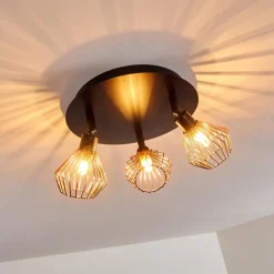 Plafonnier Grönhöj Noir, 3 lumières