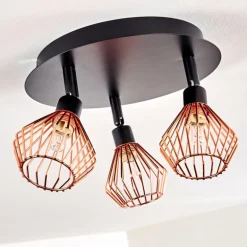 Plafonnier Grönhöj Noir, 3 lumières