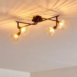 Plafonnier Grönhöj Noir, 4 lumières