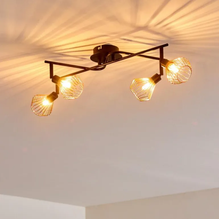 Plafonnier Grönhöj Noir, 4 lumières