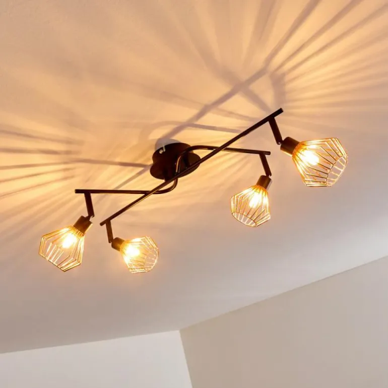 Plafonnier Grönhöj Noir, 4 lumières