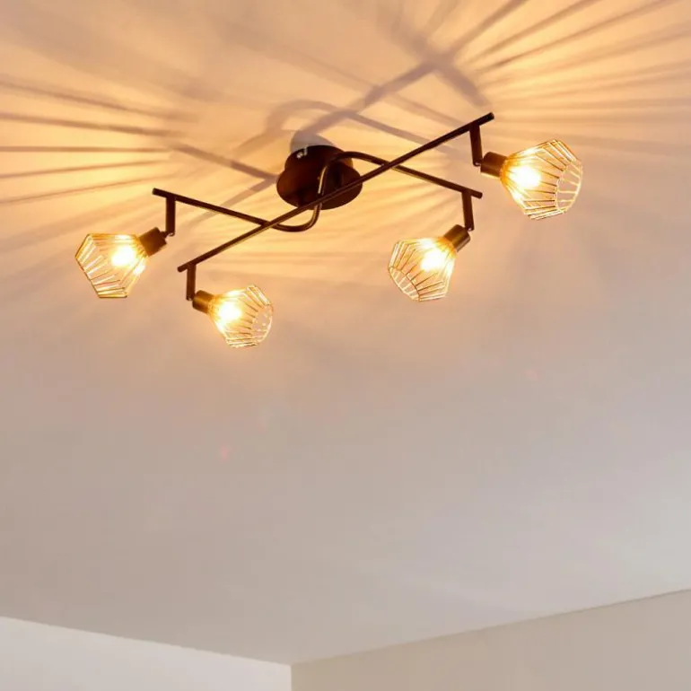 Plafonnier Grönhöj Noir, 4 lumières