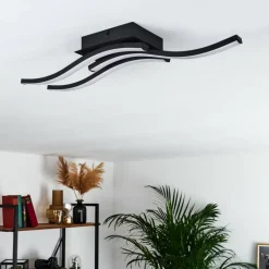 Plafonnier Grossari LED Noir, 3 lumières