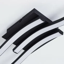 Plafonnier Grossari LED Noir, 3 lumières