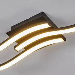 Plafonnier Grossari LED Noir, 3 lumières