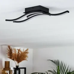 Plafonnier Grossari LED Noir, 3 lumières
