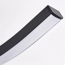 Plafonnier Grossarl LED Noir, 4 lumières