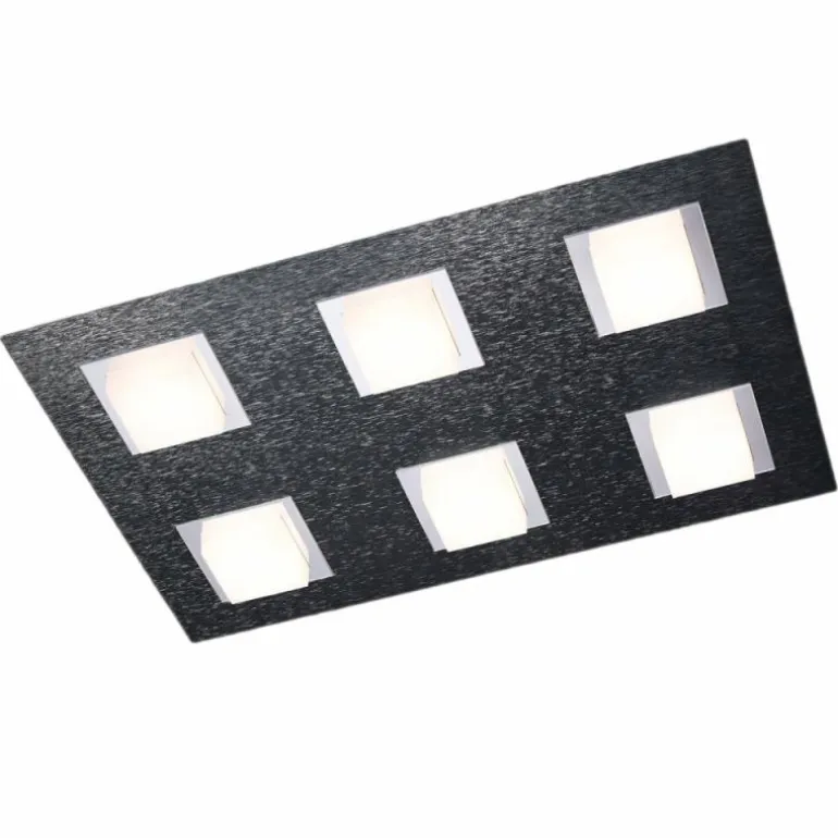 Plafonnier Grossmann BASIC LED Anthracite, 6 lumières