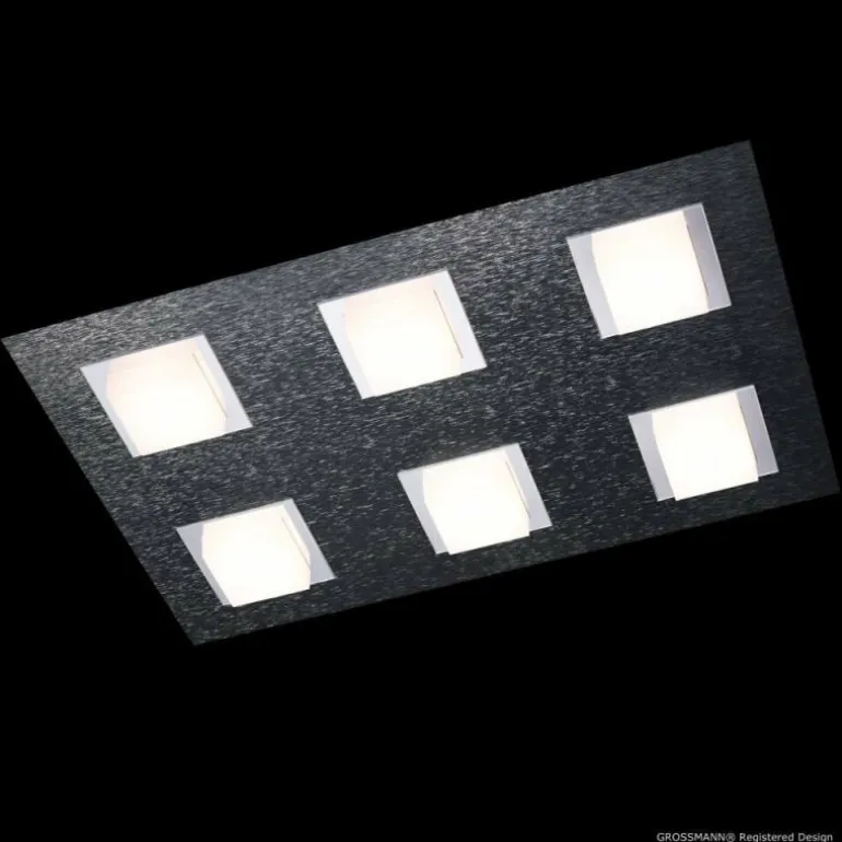 Plafonnier Grossmann BASIC LED Anthracite, 6 lumières