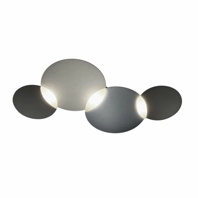 Plafonnier Grossmann CIRC LED Gris, Argenté, 1 lumière