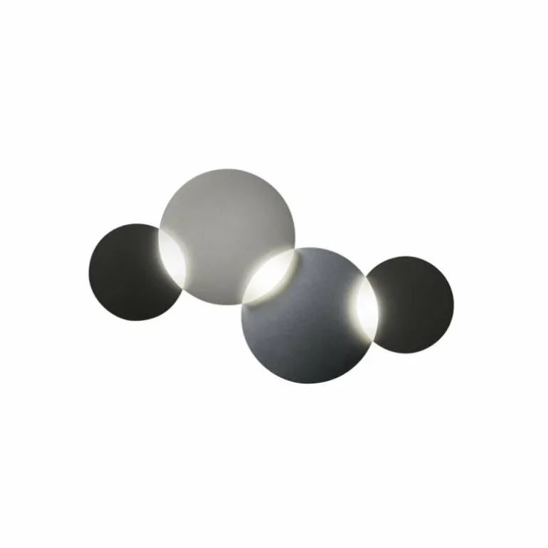Plafonnier Grossmann CIRC LED Gris, Argenté, 1 lumière